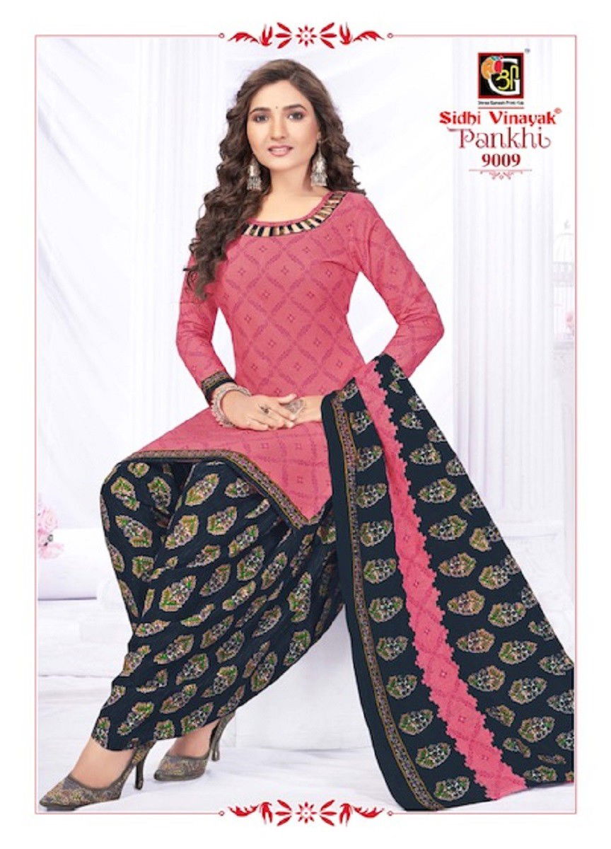 Sidhi Vinayak Pankhi Vol 9 Printed Cotton Dress Material
